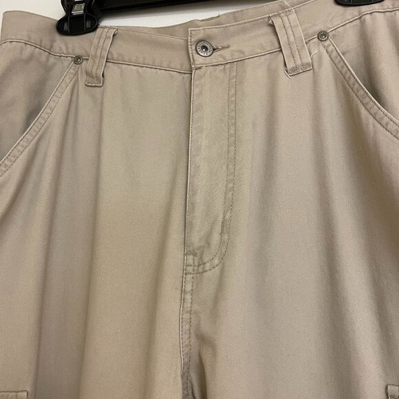 Vintage Cargo Pants, Bill Blass Size 12, khaki, 100 cotton - Picture 3 of 7